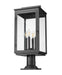 Z-Lite - 5019PHBR-533PM-BK - Four Light Outdoor Pier Mounted - Hartwell - Sand Black
