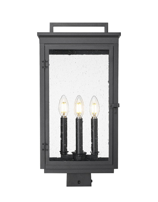 Z-Lite - 5019PHBS-BK - Four Light Outdoor Post Mount - Hartwell - Sand Black