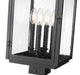 Z-Lite - 5019PHBS-BK - Four Light Outdoor Post Mount - Hartwell - Sand Black