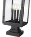Z-Lite - 5019PHBS-SQPM-BK - Four Light Outdoor Pier Mounted - Hartwell - Sand Black