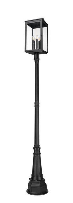 Z-Lite - 5019PHXLR-564P-BK - Five Light Outdoor Post Mount - Hartwell - Sand Black