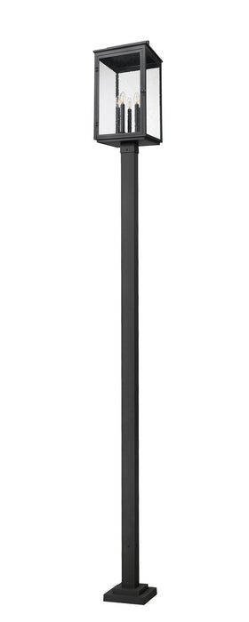 Z-Lite - 5019PHXLS-536P-BK - Five Light Outdoor Post Mount - Hartwell - Sand Black