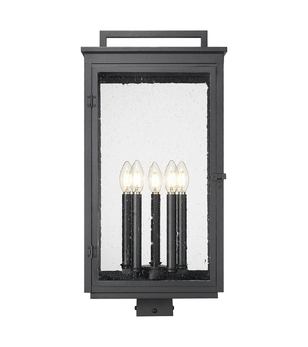 Z-Lite - 5019PHXLS-BK - Five Light Outdoor Post Mount - Hartwell - Sand Black