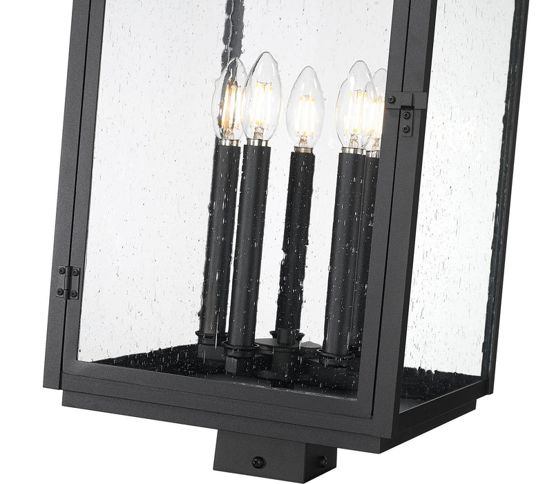 Z-Lite - 5019PHXLS-BK - Five Light Outdoor Post Mount - Hartwell - Sand Black