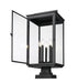 Z-Lite - 5019PHXLS-SQPM-BK - Five Light Outdoor Pier Mount - Hartwell - Sand Black