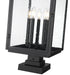 Z-Lite - 5019PHXLS-SQPM-BK - Five Light Outdoor Pier Mount - Hartwell - Sand Black