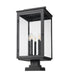 Z-Lite - 5019PHXLS-SQPM-BK - Five Light Outdoor Pier Mount - Hartwell - Sand Black
