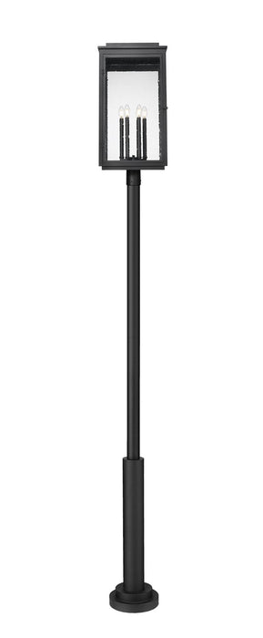 Z-Lite - 5019PHXXLR-5010P-BK - Six Light Outdoor Post Mount - Hartwell - Sand Black