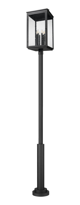 Z-Lite - 5019PHXXLR-5010P-BK - Six Light Outdoor Post Mount - Hartwell - Sand Black