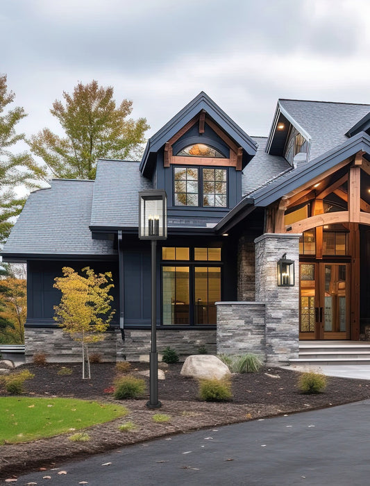 Z-Lite - 5019PHXXLR-5010P-BK - Six Light Outdoor Post Mount - Hartwell - Sand Black