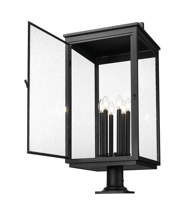 Z-Lite - 5019PHXXLR-533PM-BK - Six Light Outdoor Pier Mount - Hartwell - Sand Black