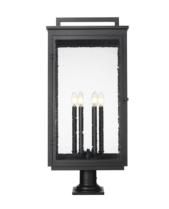 Z-Lite - 5019PHXXLR-533PM-BK - Six Light Outdoor Pier Mount - Hartwell - Sand Black
