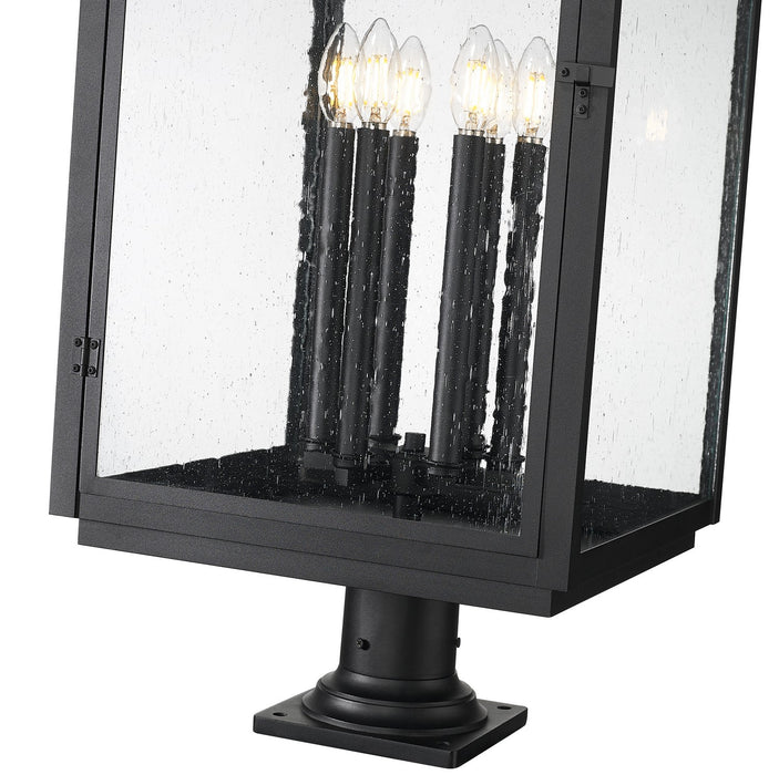 Z-Lite - 5019PHXXLR-533PM-BK - Six Light Outdoor Pier Mount - Hartwell - Sand Black