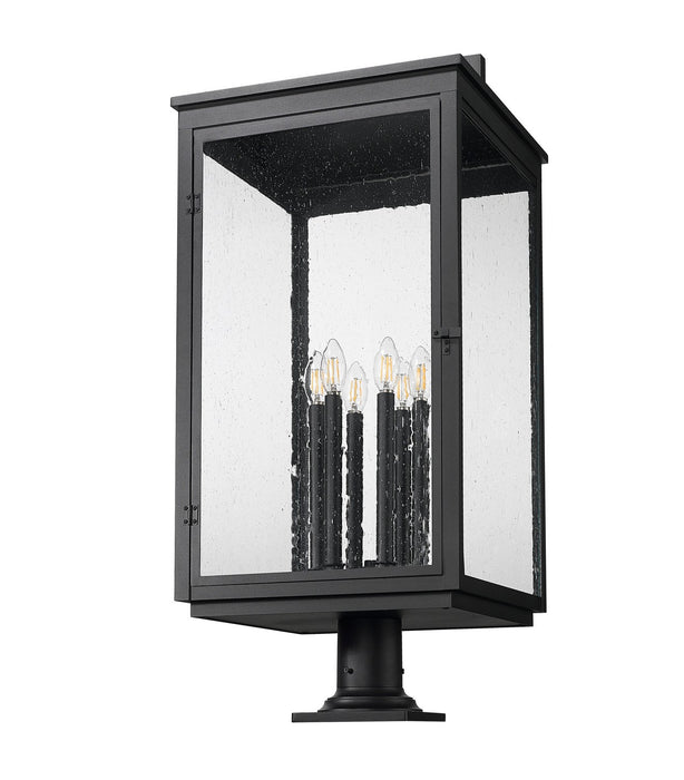 Z-Lite - 5019PHXXLR-533PM-BK - Six Light Outdoor Pier Mount - Hartwell - Sand Black