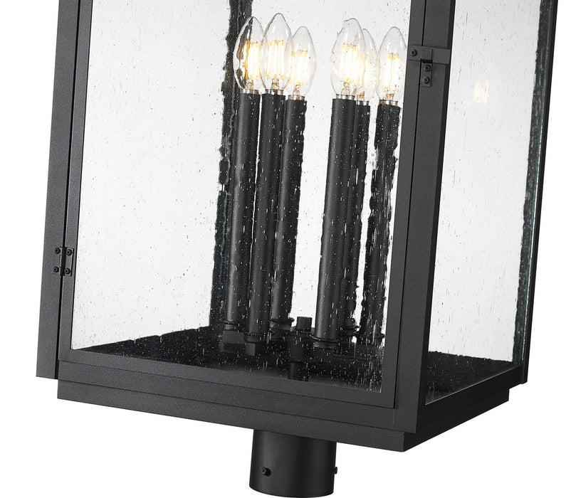 Z-Lite - 5019PHXXLR-BK - Six Light Outdoor Post Mount - Hartwell - Sand Black