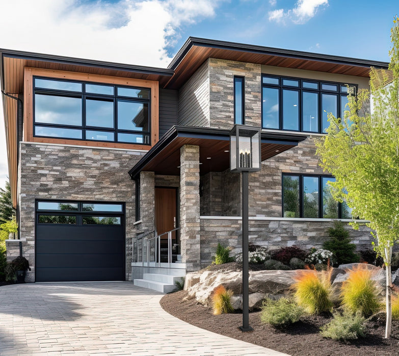 Z-Lite - 5019PHXXLS-536P-BK - Six Light Outdoor Post Mount - Hartwell - Sand Black