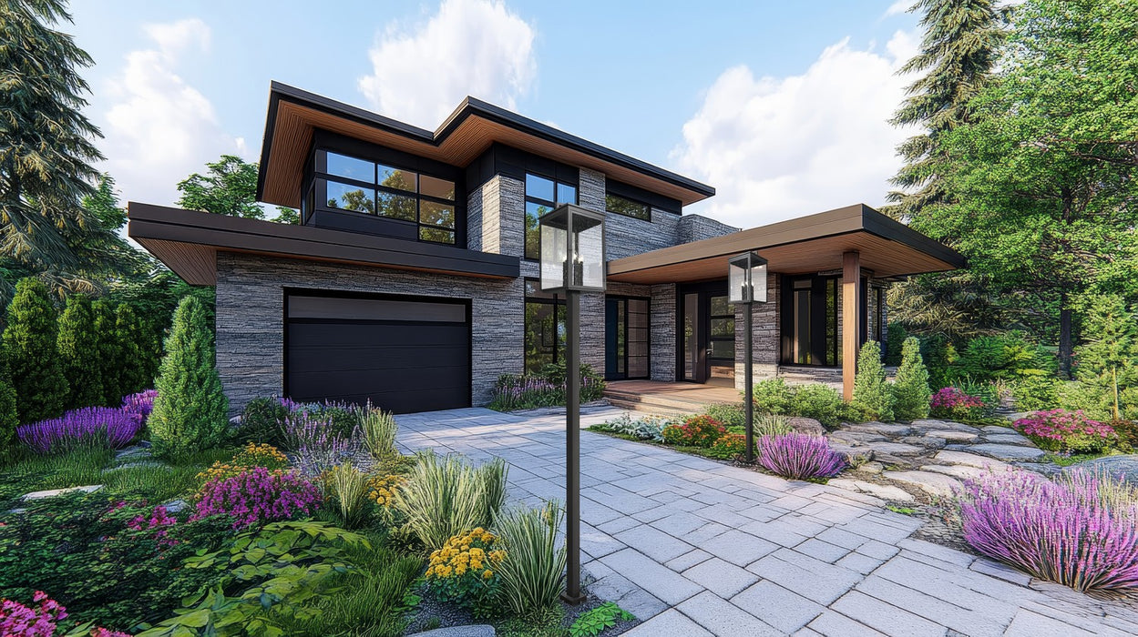 Z-Lite - 5019PHXXLS-536P-BK - Six Light Outdoor Post Mount - Hartwell - Sand Black