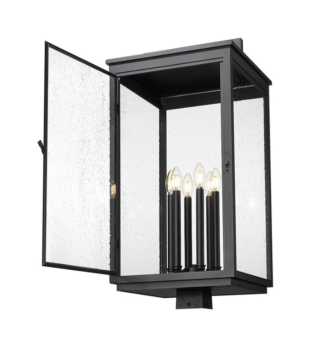 Z-Lite - 5019PHXXLS-BK - Six Light Outdoor Post Mount - Hartwell - Sand Black