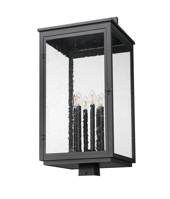Z-Lite - 5019PHXXLS-BK - Six Light Outdoor Post Mount - Hartwell - Sand Black