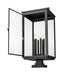 Z-Lite - 5019PHXXLS-SQPM-BK - Six Light Outdoor Pier Mount - Hartwell - Sand Black