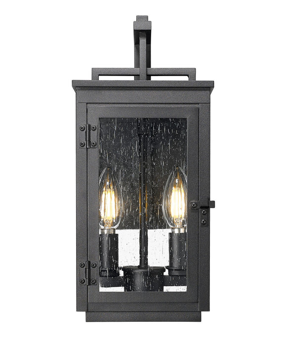 Z-Lite - 5019S-BK - Two Light Outdoor Wall Mount - Hartwell - Sand Black