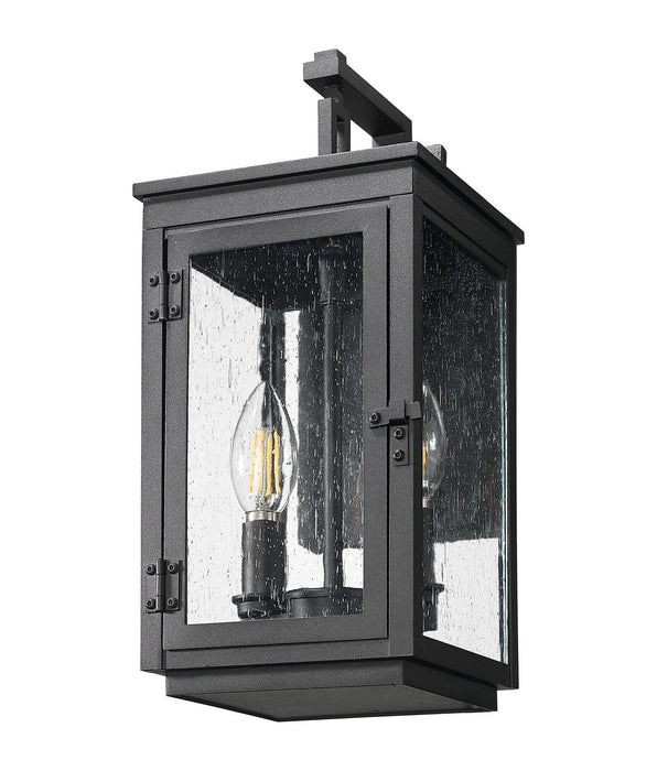 Z-Lite - 5019S-BK - Two Light Outdoor Wall Mount - Hartwell - Sand Black