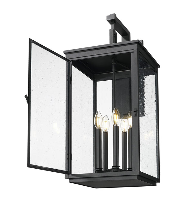 Z-Lite - 5019XL-BK - Five Light Outdoor Wall Mount - Hartwell - Sand Black