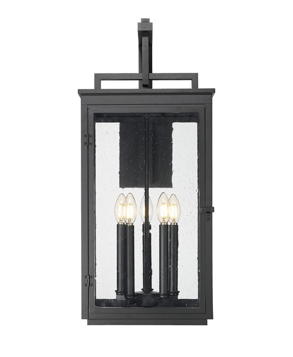 Z-Lite - 5019XL-BK - Five Light Outdoor Wall Mount - Hartwell - Sand Black