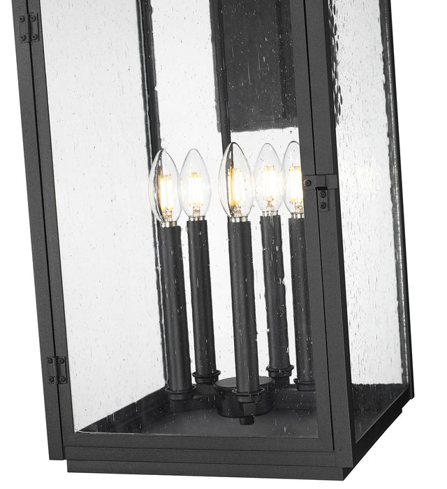 Z-Lite - 5019XL-BK - Five Light Outdoor Wall Mount - Hartwell - Sand Black