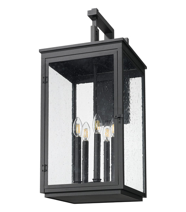 Z-Lite - 5019XL-BK - Five Light Outdoor Wall Mount - Hartwell - Sand Black