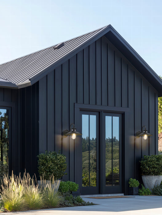 Z-Lite - 5027M-BK - One Light Outdoor Wall Mount - RLM - Sand Black