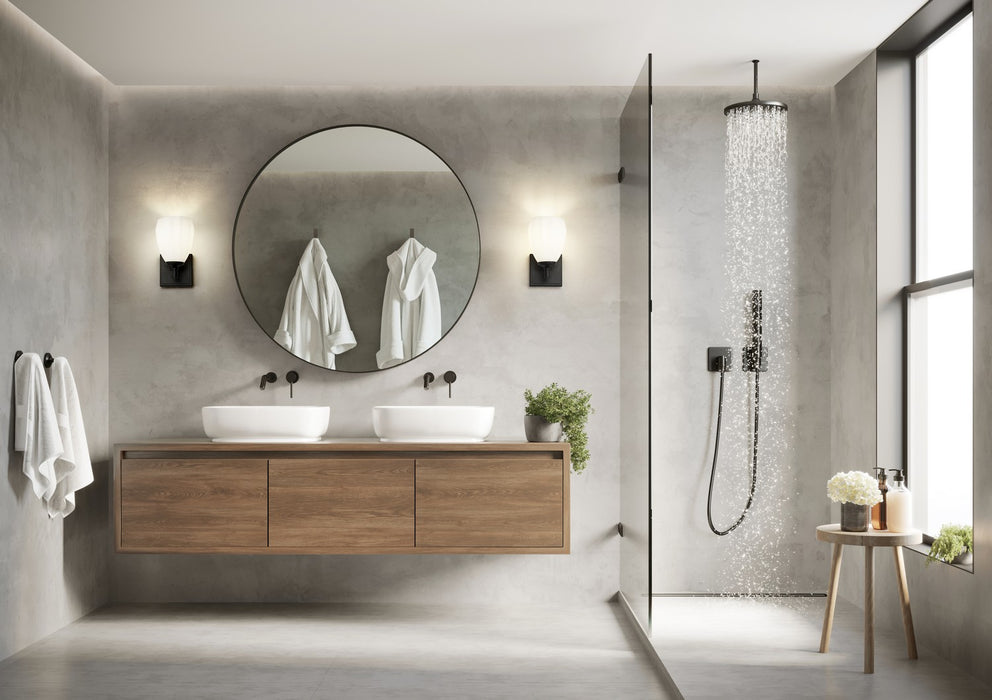 Z-Lite - 7004-1V-MB - One Light Vanity - Oren - Matte Black