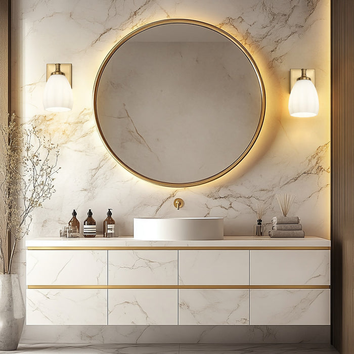 Z-Lite - 7004-1V-MGLD - One Light Vanity - Oren - Modern Gold