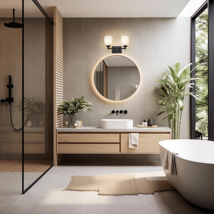 Z-Lite - 7004-2V-MB - Two Light Vanity - Oren - Matte Black