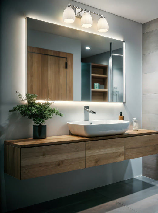 Z-Lite - 7004-3V-BN - Three Light Vanity - Oren - Brushed Nickel