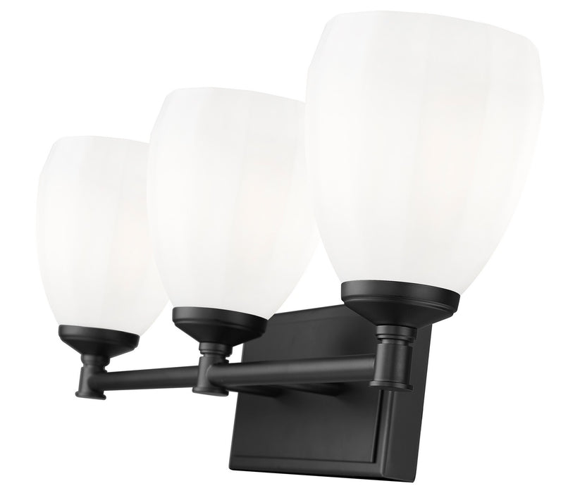 Z-Lite - 7004-3V-MB - Three Light Vanity - Oren - Matte Black