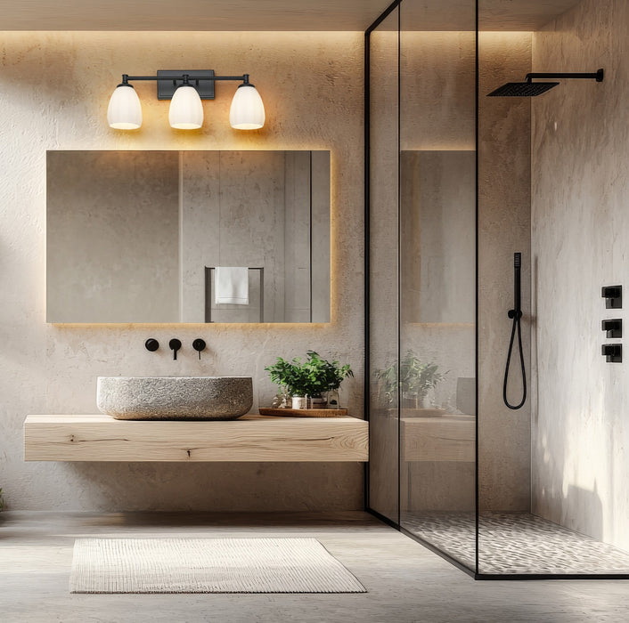 Z-Lite - 7004-3V-MB - Three Light Vanity - Oren - Matte Black