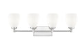 Z-Lite - 7004-4V-BN - Four Light Vanity - Oren - Brushed Nickel
