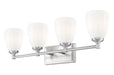 Z-Lite - 7004-4V-BN - Four Light Vanity - Oren - Brushed Nickel