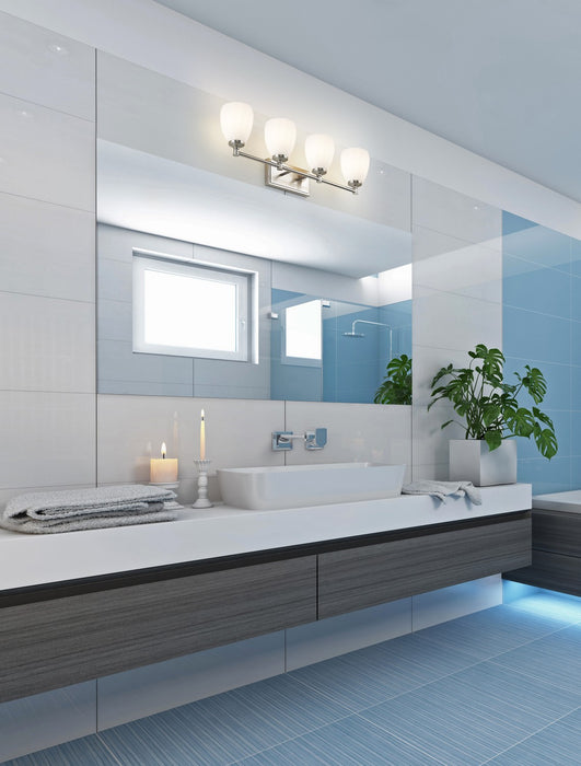 Z-Lite - 7004-4V-BN - Four Light Vanity - Oren - Brushed Nickel