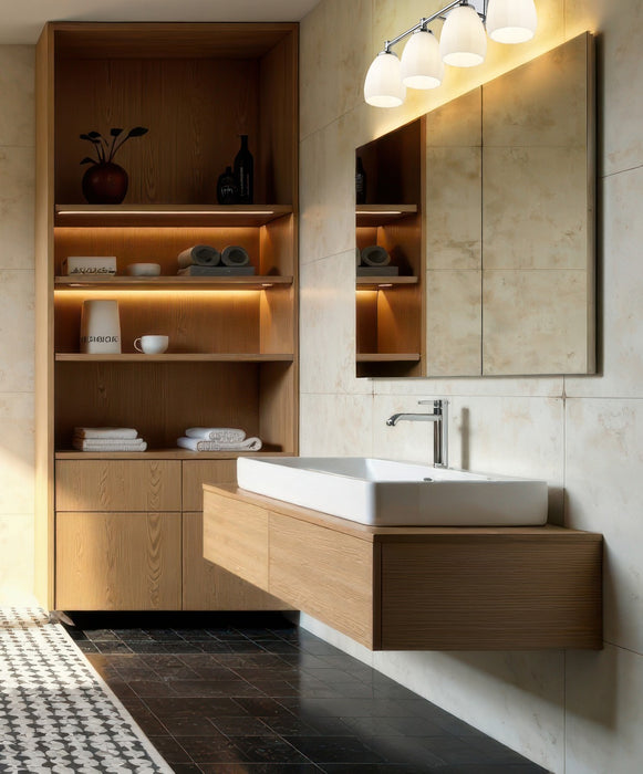 Z-Lite - 7004-4V-CH - Four Light Vanity - Oren - Chrome