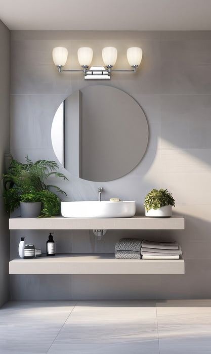 Z-Lite - 7004-4V-CH - Four Light Vanity - Oren - Chrome