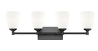 Z-Lite - 7004-4V-MB - Four Light Vanity - Oren - Matte Black