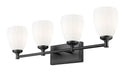 Z-Lite - 7004-4V-MB - Four Light Vanity - Oren - Matte Black