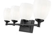 Z-Lite - 7004-4V-MB - Four Light Vanity - Oren - Matte Black
