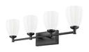 Z-Lite - 7004-4V-MB - Four Light Vanity - Oren - Matte Black