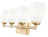 Z-Lite - 7004-4V-MGLD - Four Light Vanity - Oren - Modern Gold