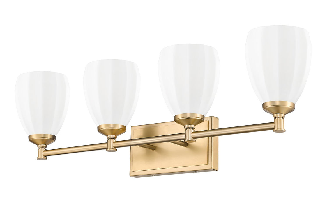 Z-Lite - 7004-4V-MGLD - Four Light Vanity - Oren - Modern Gold