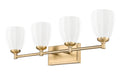Z-Lite - 7004-4V-MGLD - Four Light Vanity - Oren - Modern Gold