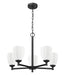 Z-Lite - 7004-5MB - Five Light Chandelier - Oren - Matte Black